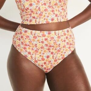 Old Navy Floral Bikini - Yellow and Pink